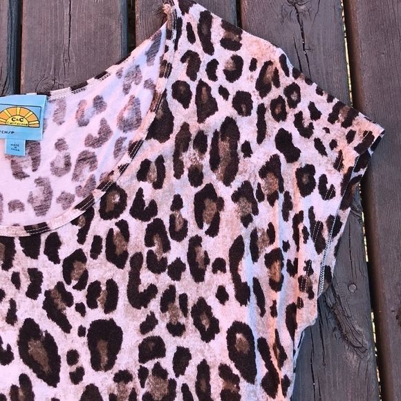 C&C CALIFORNIA Cheetah Print Tee - Picture 7 of 9